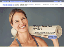 Tablet Screenshot of metaboliccentres.com